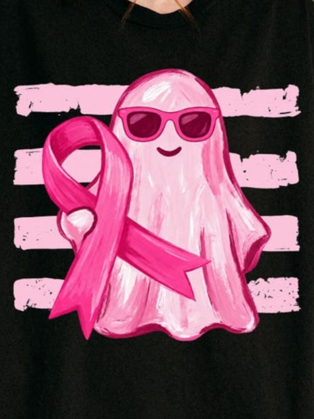 In October We Wear Pink Ghost T-shirt - Picture 2 of 4